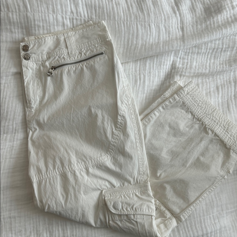 VINTAGE Ralph Lauren White Cargo Pants